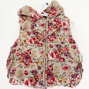 Rag Paper Floral Vest Size 5